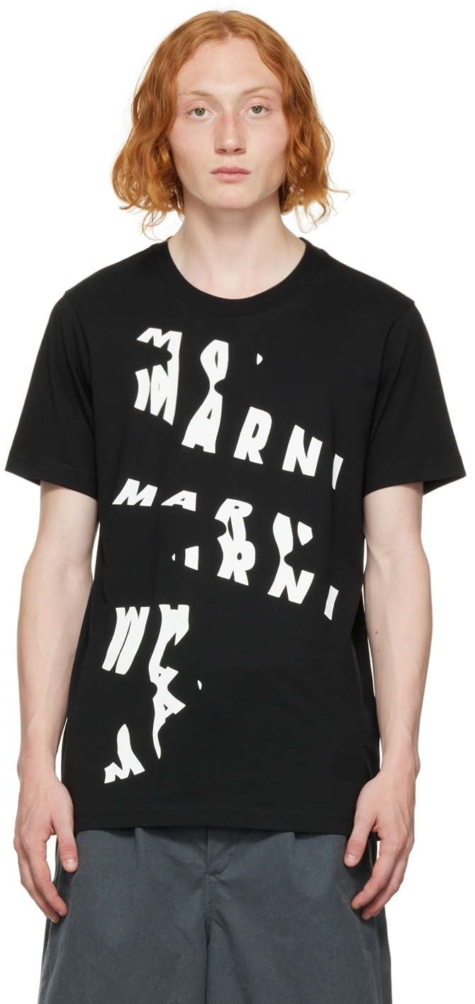 Marni Black Scanned T-Shirt Marni