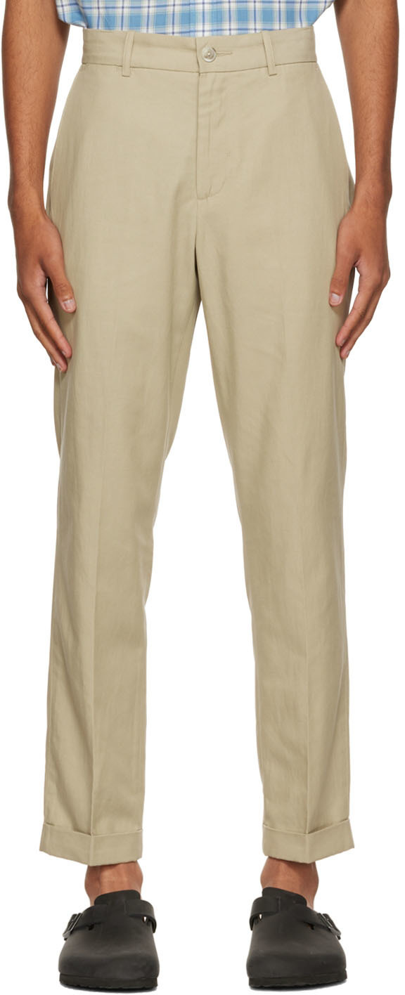 Vince Beige Tapered Trousers Vince
