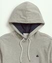 Brooks Brothers Men's Big & Tall Stretch Sueded Cotton Jersey Hoodie | Grey