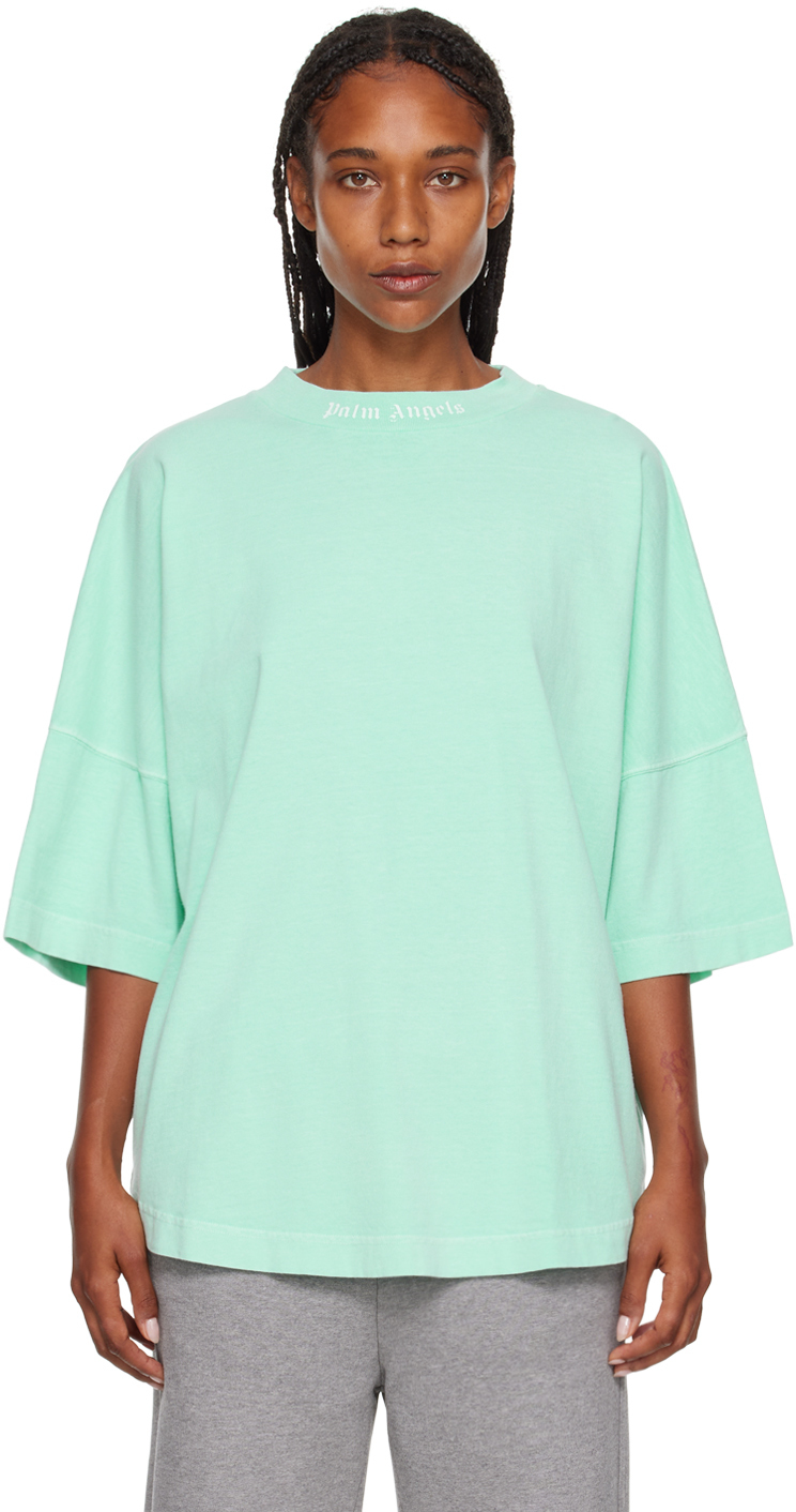 Palm Angels 'Army Green' Cotton Blend Shirt Men