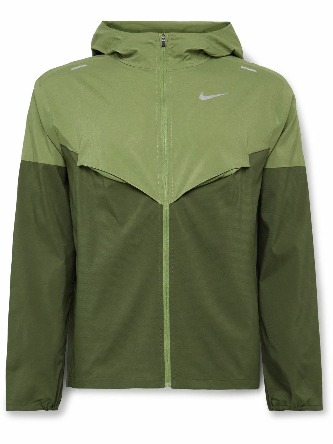 Nike Running - Windunner Packable Colour-Block Stretch-Shell Hooded ...