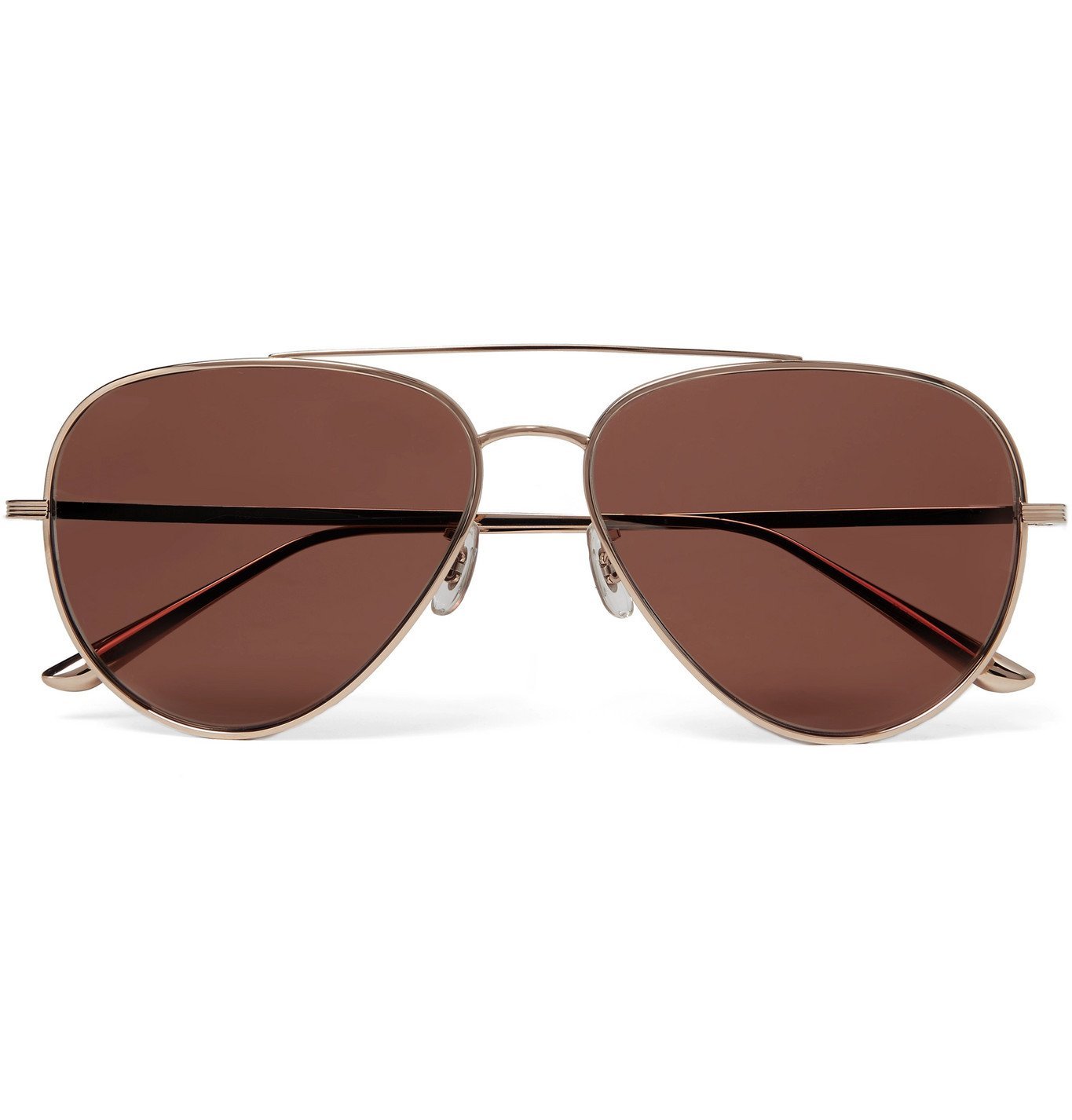 THE ROW - Oliver Peoples Casse Aviator-Style Gold-Tone Titanium Polarised  Sunglasses - Gold The Row