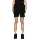 032c Black Terry Logo Embroidery Shorts