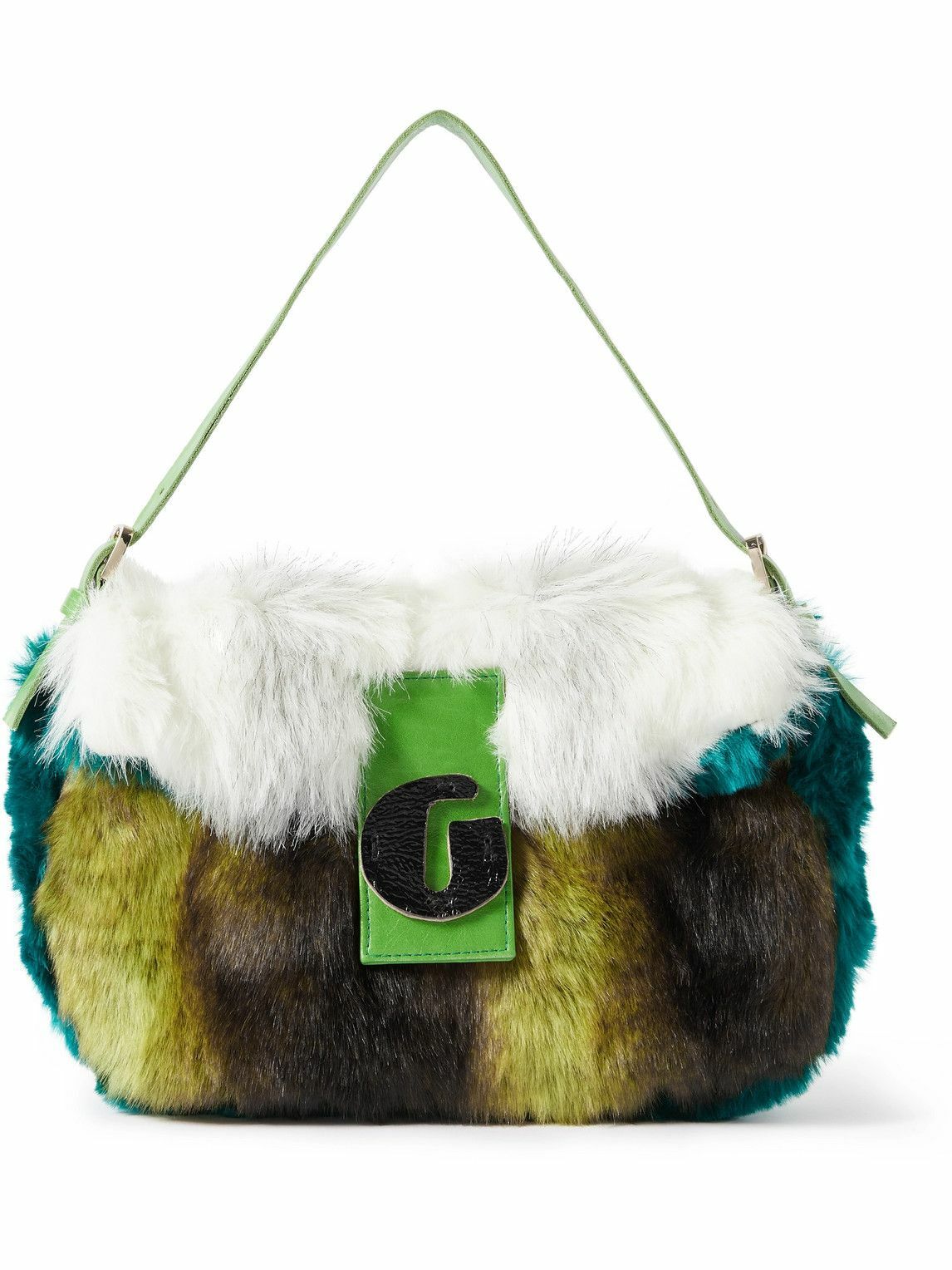 Gallery Dept. Merci LeatherTrimmed Faux Fur Messenger Bag Gallery Dept.