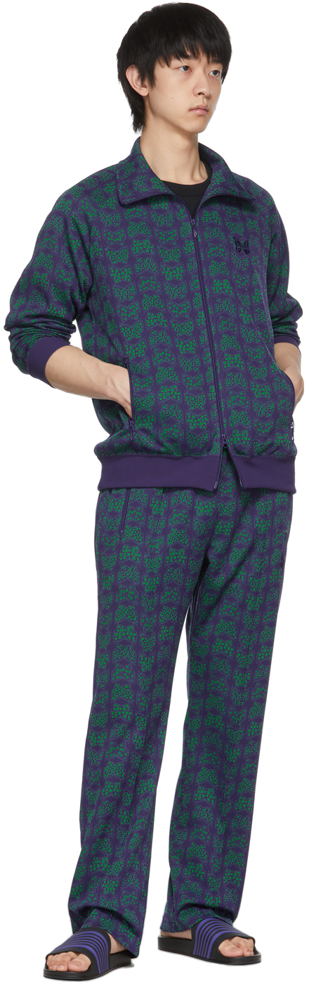 美品Needles Trackjacket Green Purple Msize 今なら送料無料