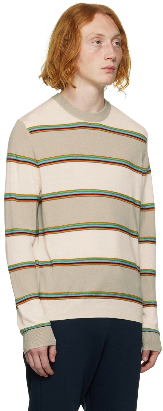 Paul Smith Off-White Stripe Sweater Paul Smith