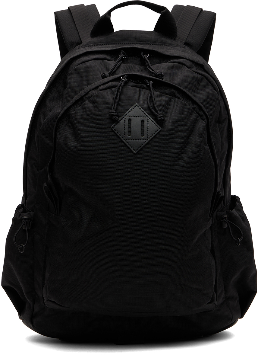 BEAMS PLUS Black Two-Compartment Backpack Beams Plus