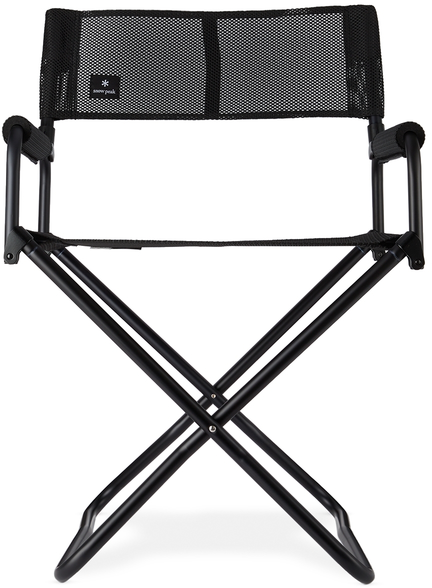 Snow Peak Black Mesh Folding Chair Snow Peak