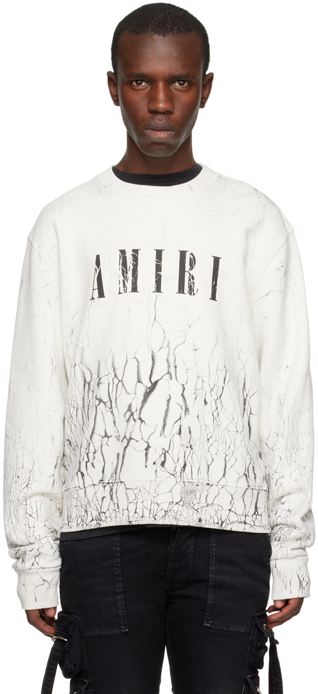 AMIRI White Cracked Sweatshirt Amiri