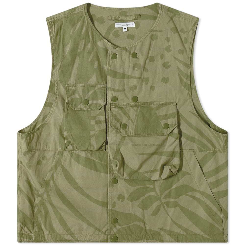 Engineered Garments Leaf Print Cover Vest Engineered Garments