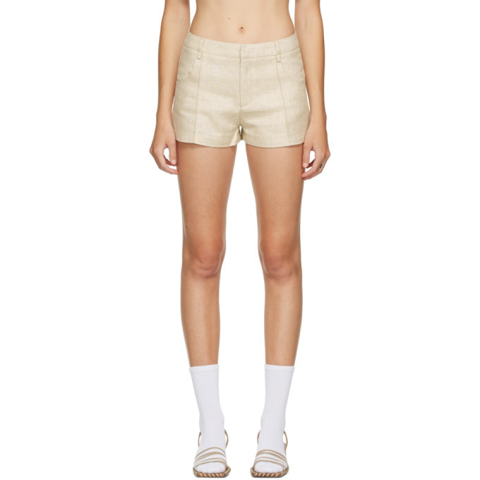 Buy > jacquemus beige shorts > in stock