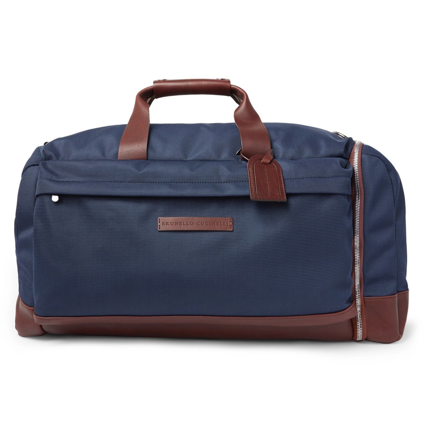 Brunello Cucinelli - Leather-Trimmed Nylon Holdall - Blue Brunello ...