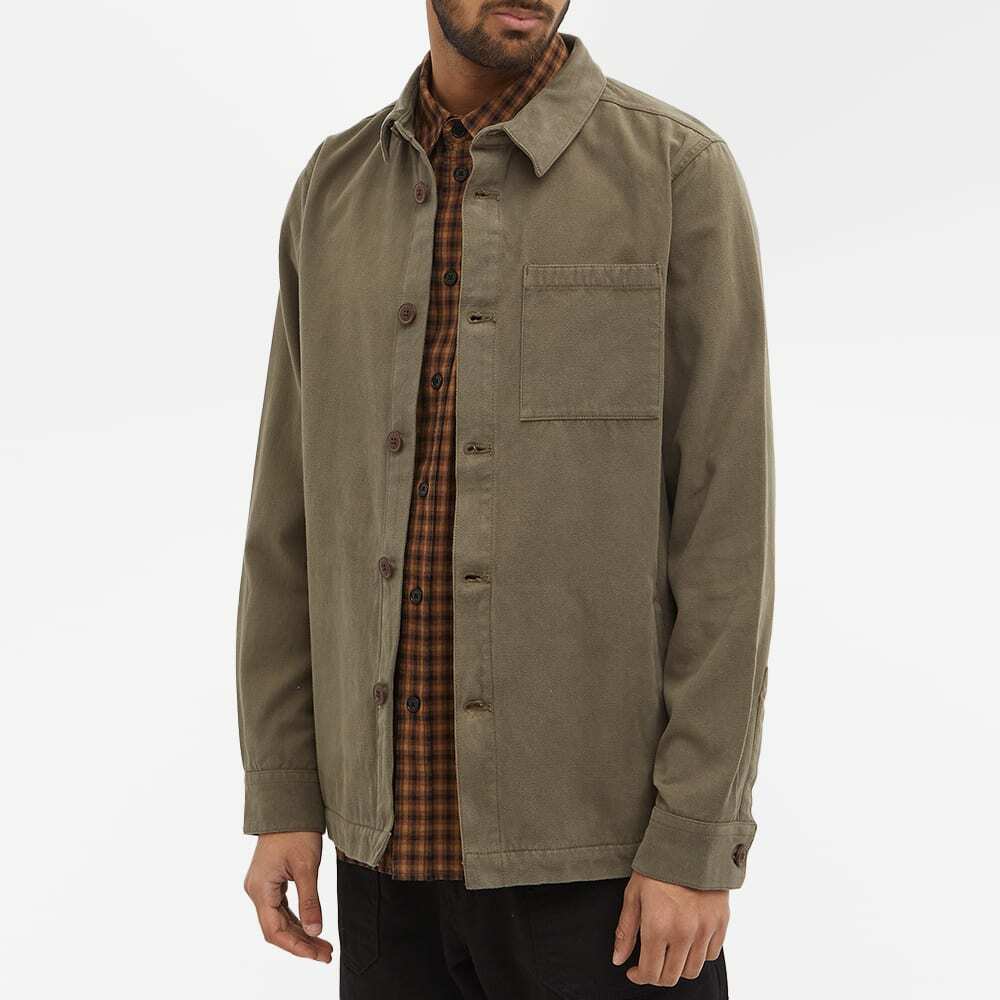 Barbour Men's Moleskin Overshirt in Olive Barbour