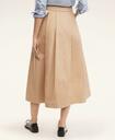 Brooks Brothers Women's Stretch Cotton Circle Skirt | Light Beige