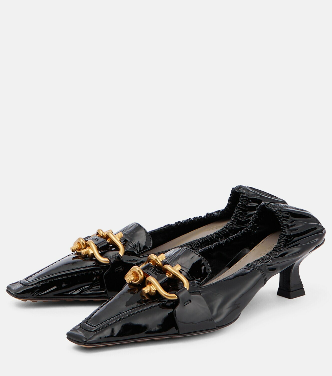 Bottega Madame embellished leather pumps Bottega