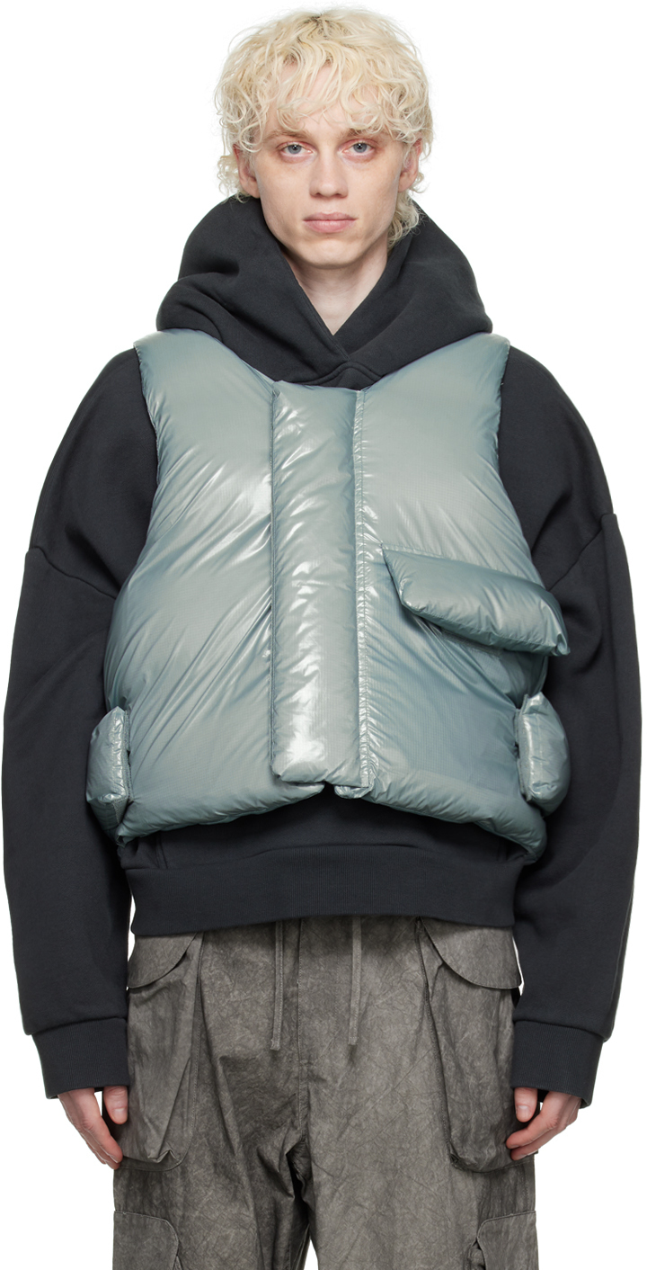 Entire Studios Gray Pillow Down Vest Entire Studios