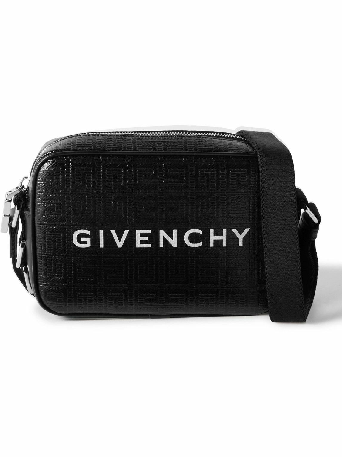 Givenchy GEssentials LeatherTrimmed LogoEmbossed CoatedCanvas Messenger Bag Givenchy
