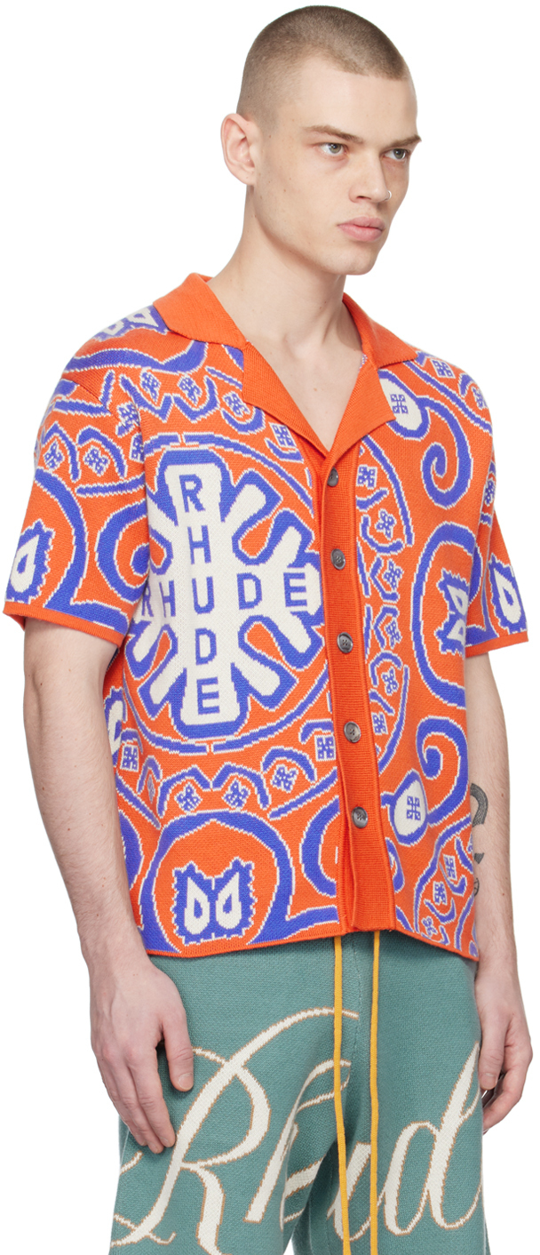 Rhude Orange Tile Shirt Rhude