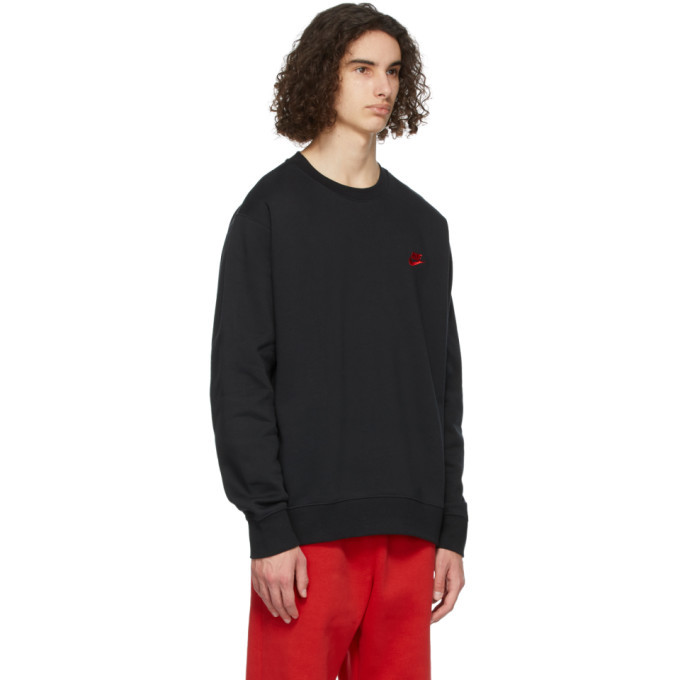 nike black and red sweatshirt