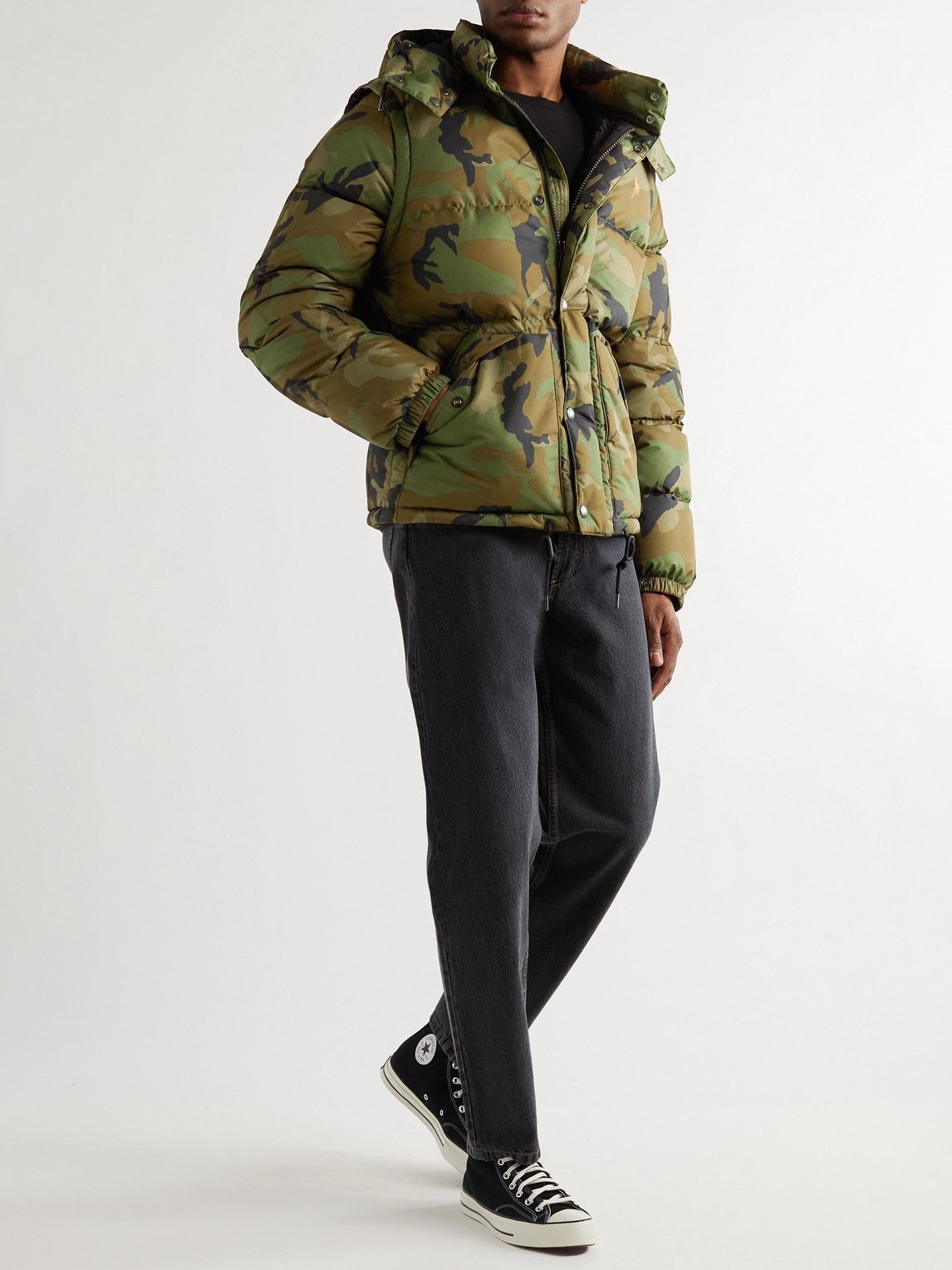 Polo Ralph Lauren - Quilted Camouflage-Print Recycled Shell Hooded Jacket - Green