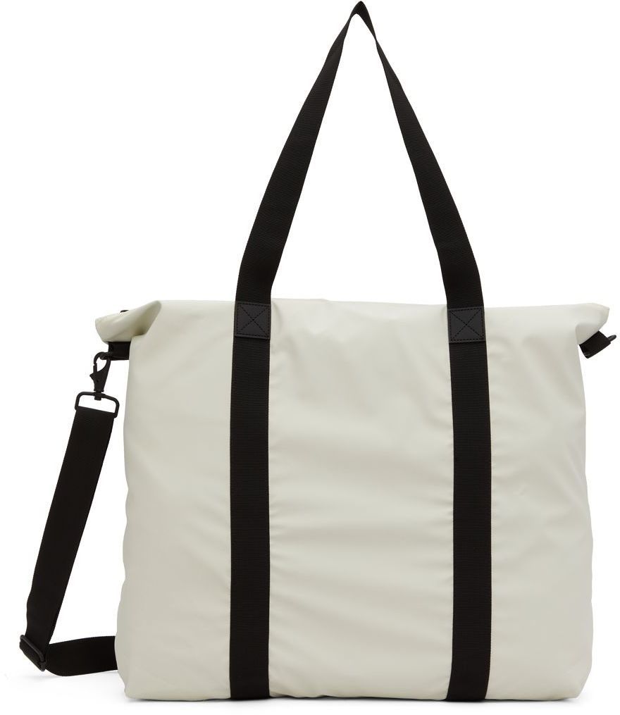RAINS OffWhite Waterproof Canvas Tote Rains