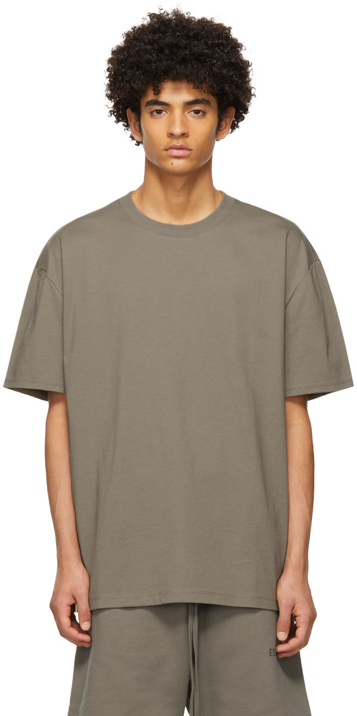 Essentials Taupe Jersey T-Shirt Essentials
