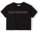Burberry Baby Black Vintage Check Logo T-Shirt