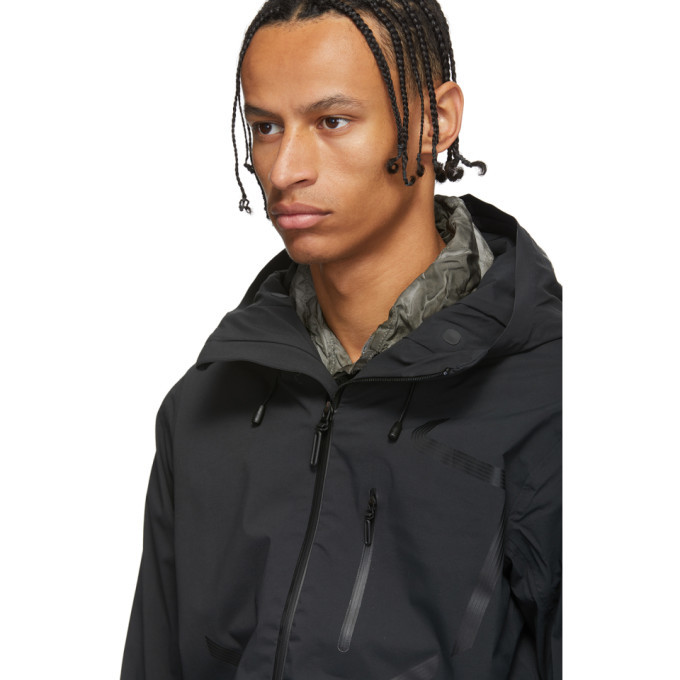 Descente Allterrain Black Streamline Hard Shell Jacket Descente