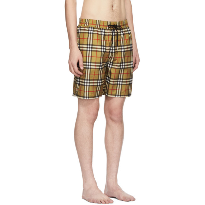 Burberry Yellow Vintage Check Swim 
