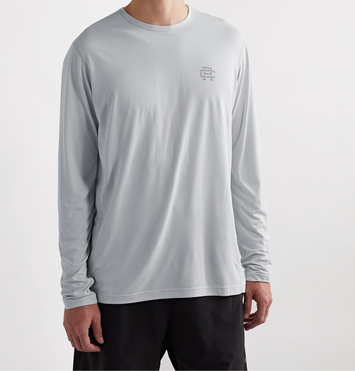 Reigning Champ - Logo-Print Deltapeak 90 Stretch-Jersey T-Shirt - Gray ...