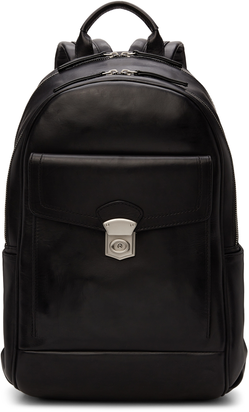 Officine Creative Black Quentin 04 Backpack Officine Creative