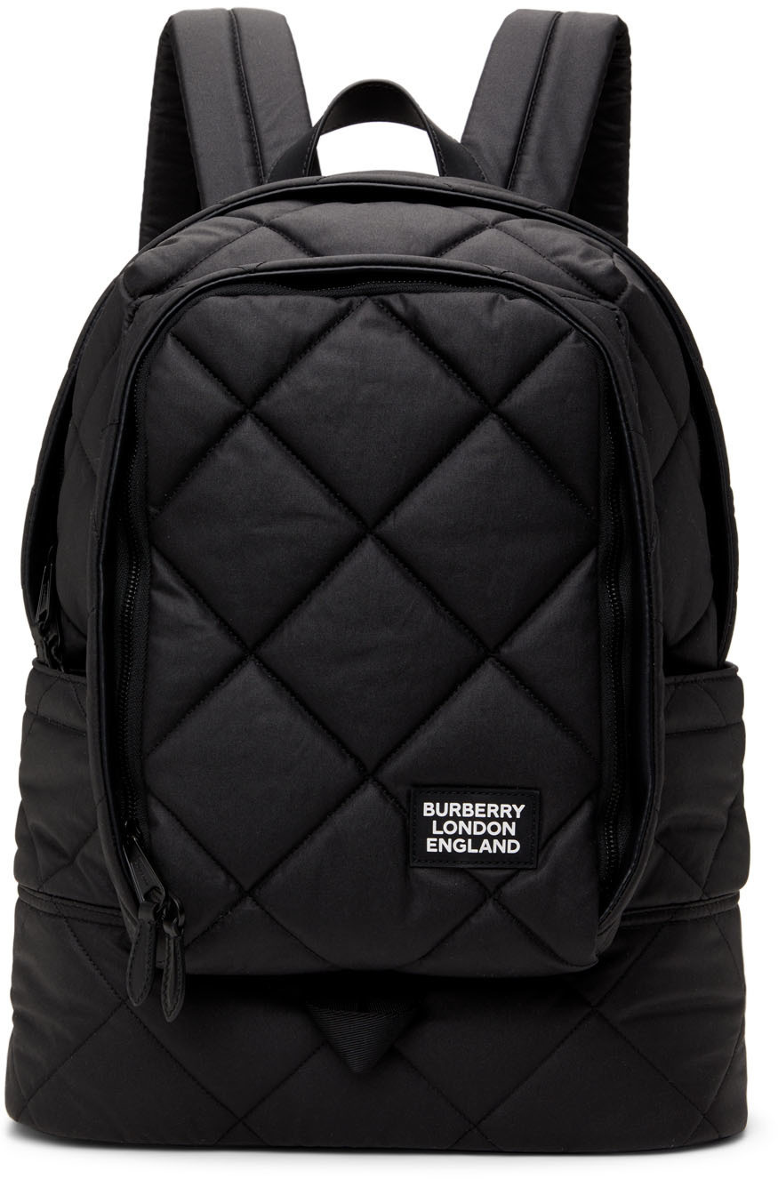 Photo: Burberry Black Quilted Large Diamond Backpack