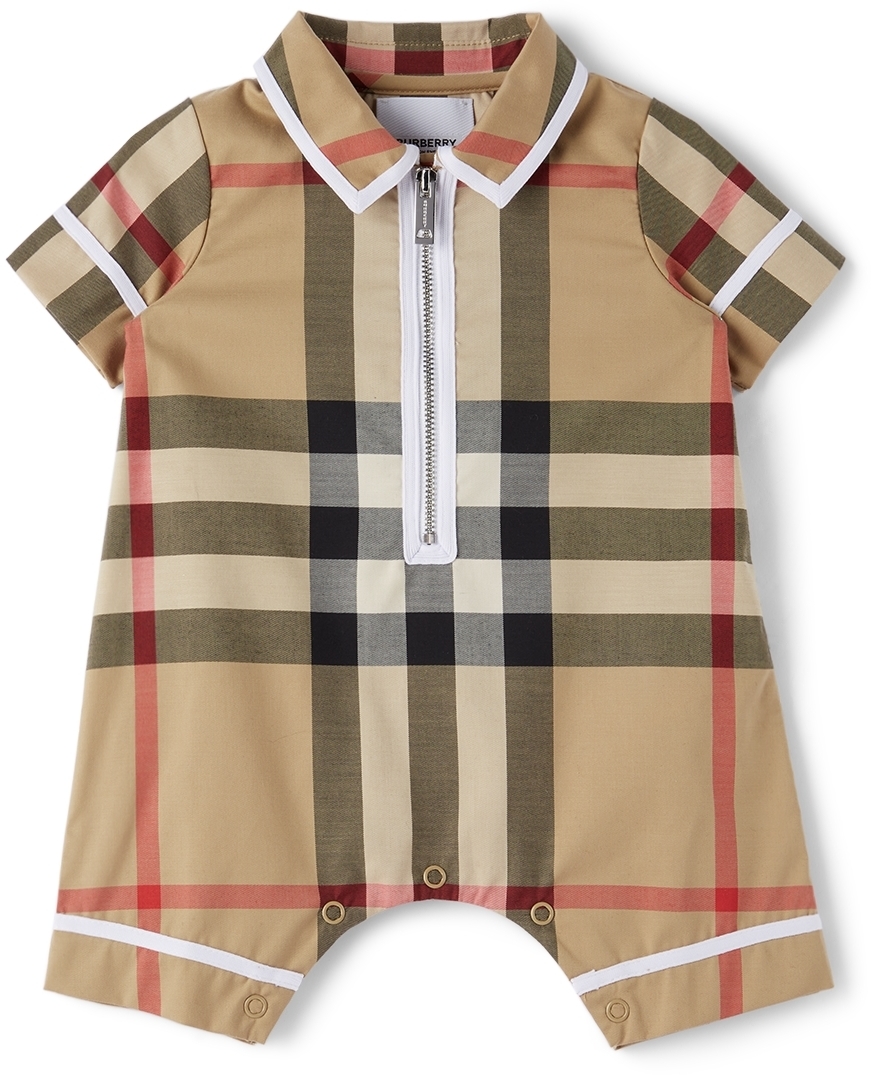 Burberry Baby Beige Vintage Check Bodysuit