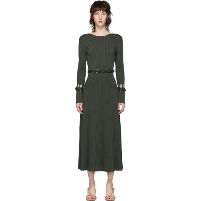 Dion Lee Green Ribbed Braided Long 
