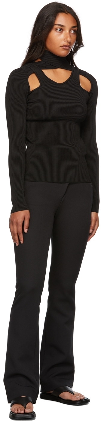 Coperni Rib Knit Cut Out Turtleneck Coperni