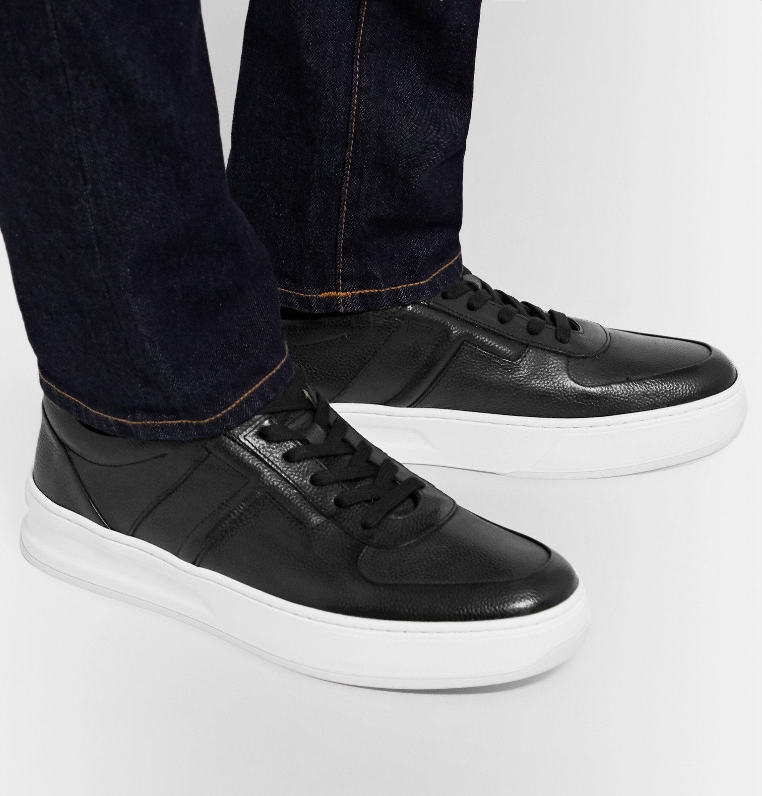 Tod's - Full-Grain Leather Sneakers - Black Tod's