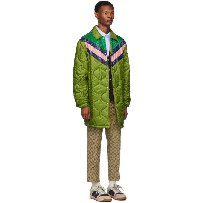 green gucci coat
