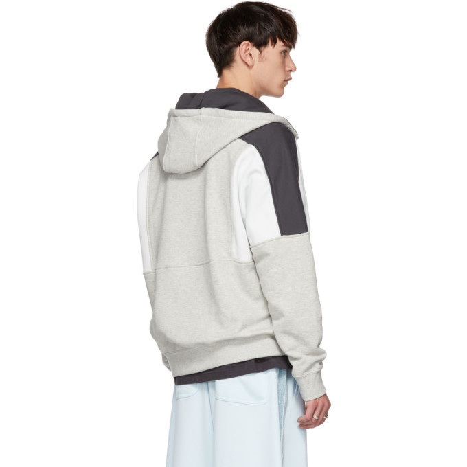 nike half zip hoodie grey