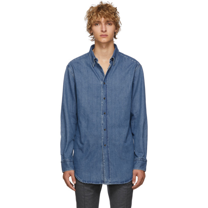 Brioni Blue Denim Regular Shirt Brioni