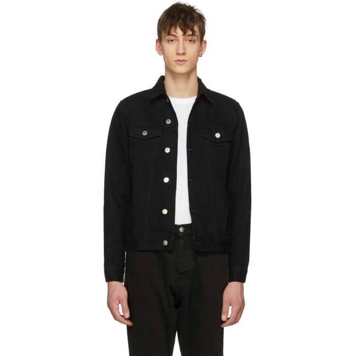 Han Kjobenhavn Black Denim Base Jacket Han Kjobenhavn