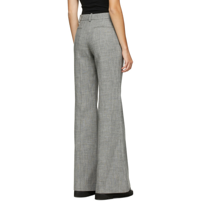 Peter Do Grey Wool Flared Trousers Peter Do