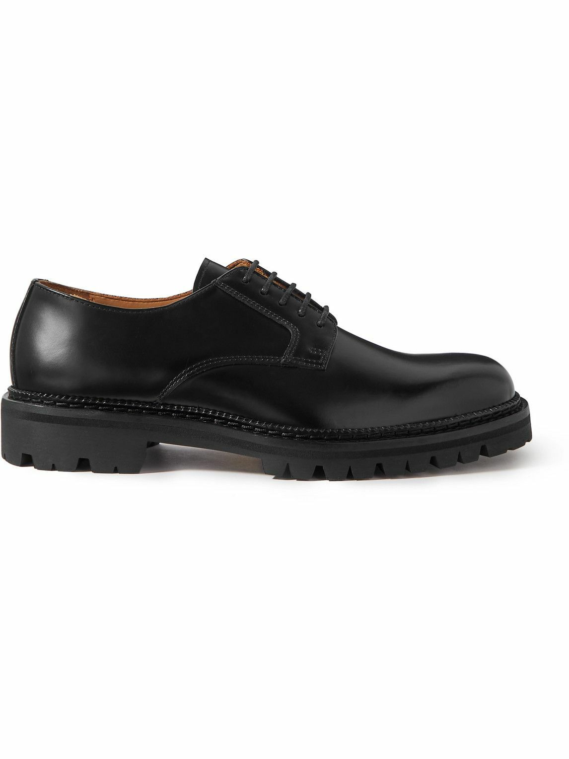 Mr P. - Jacques Leather Derby Shoes - Black Mr P.