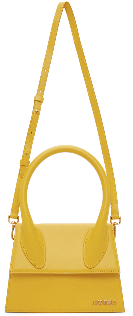 Jacquemus Yellow La Montagne 'Le Grand Chiquito' Top Handle Bag Jacquemus