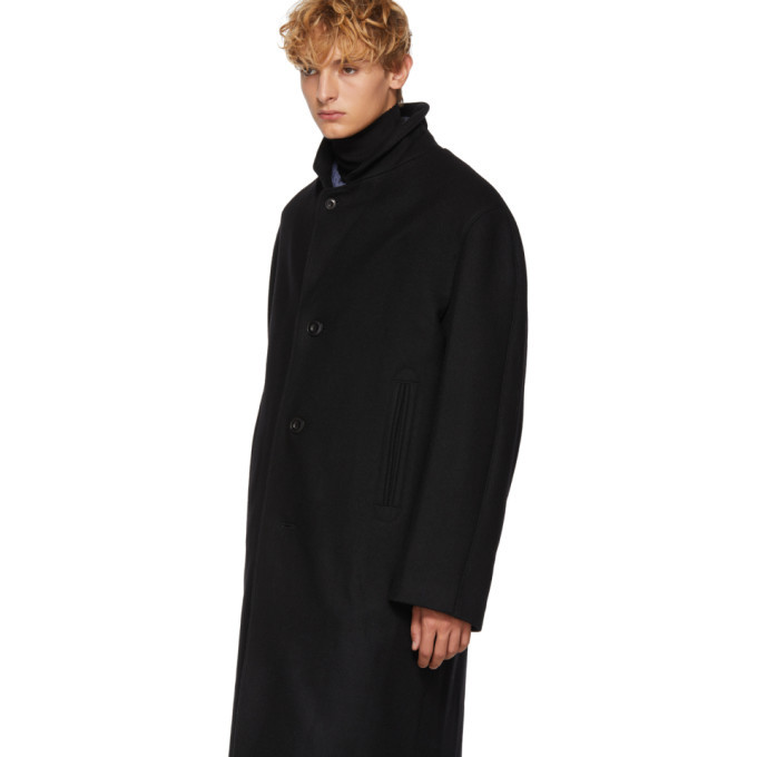 Lemaire Black Chesterfield Coat Lemaire