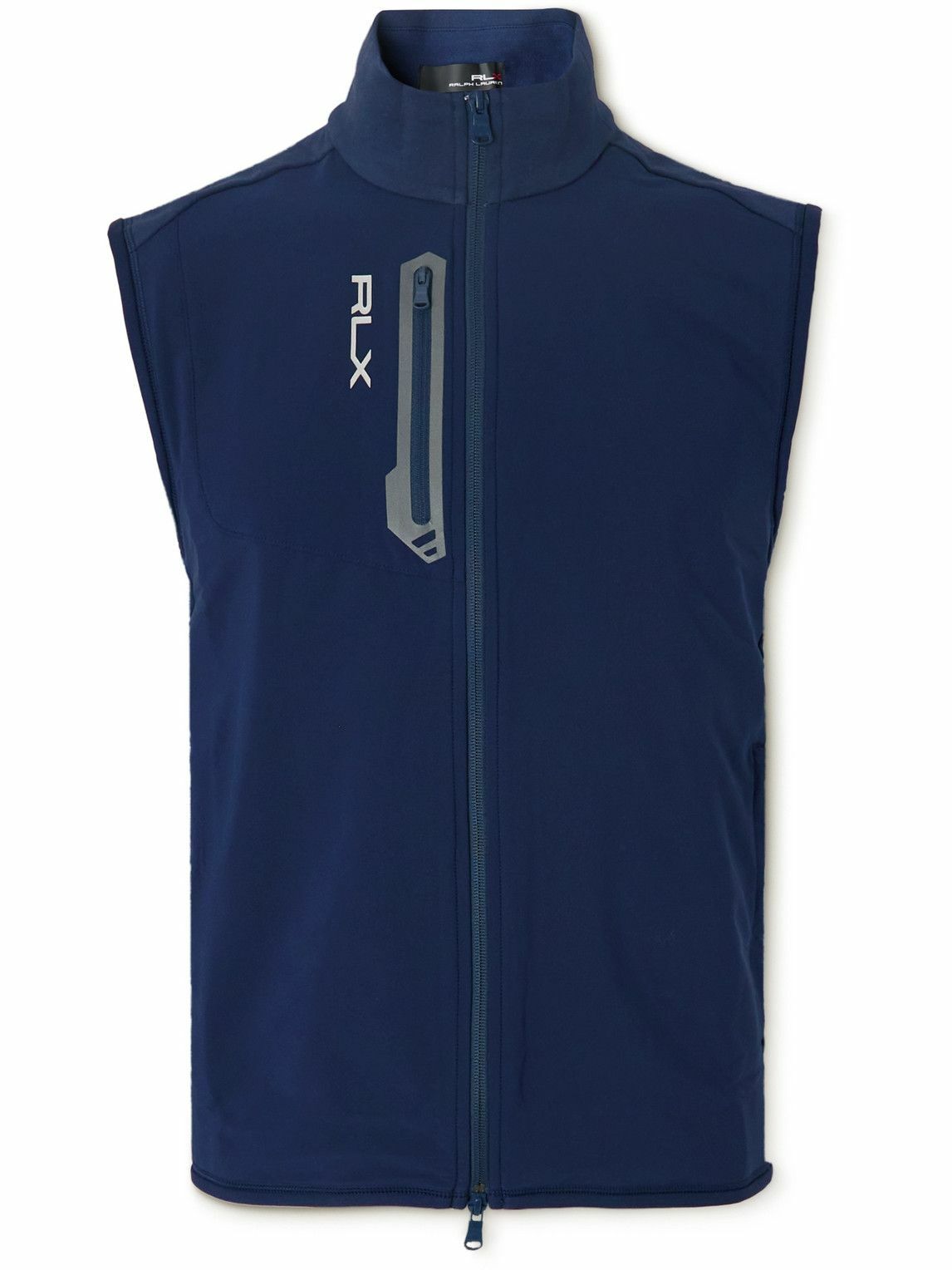 RLX Ralph Lauren - Logo-Print Cotton-Blend Shell Golf Gilet - Blue RLX ...