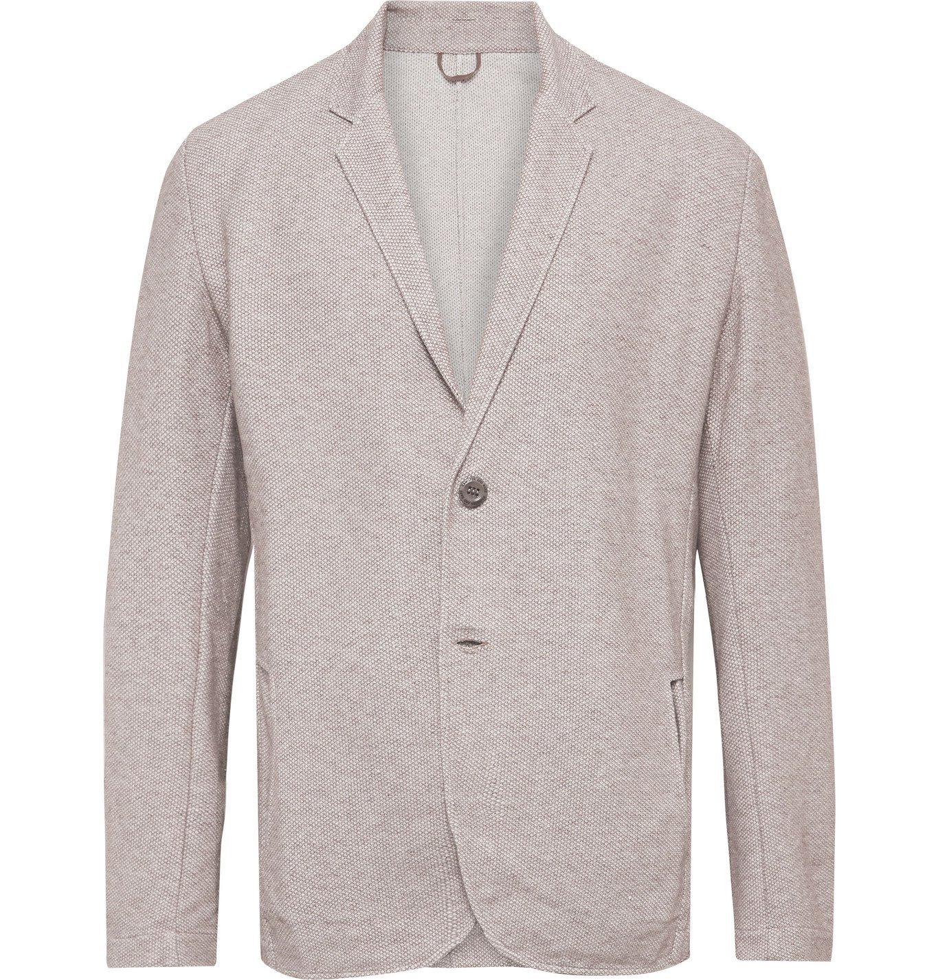 unstructured knit blazer