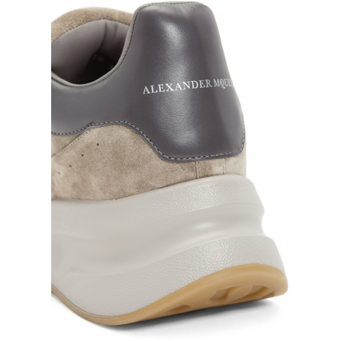 alexander mcqueen beige suede