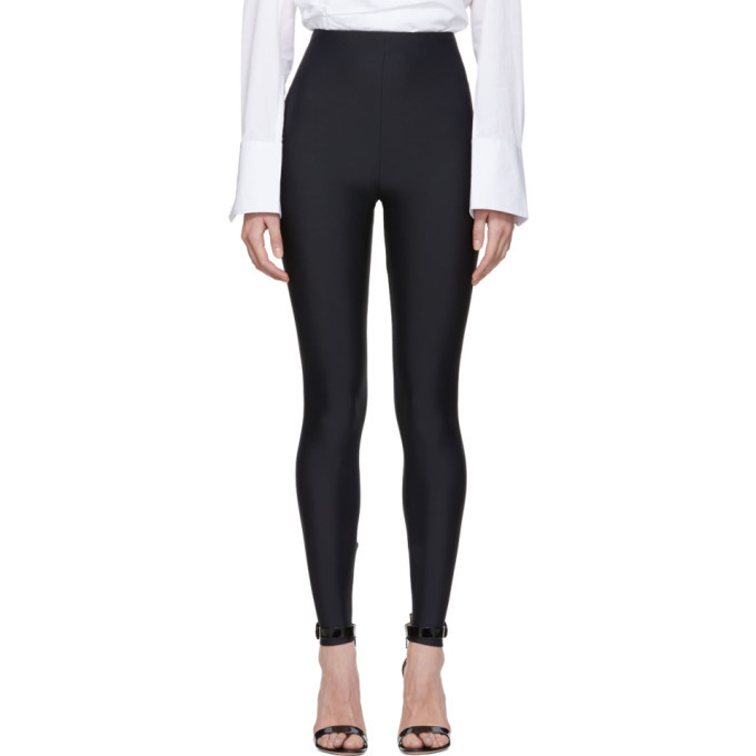 black basic leggings