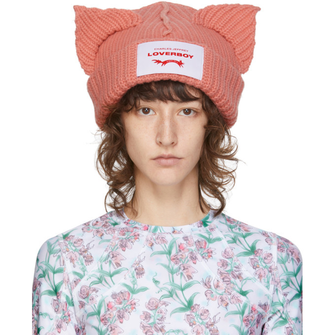 Charles jeffrey loverboy 猫耳ニット帽 - 帽子