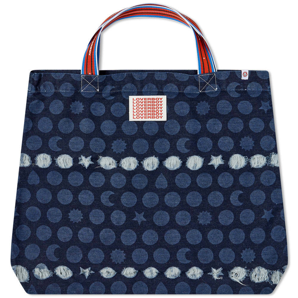 Charles Jeffrey Large Denim Tote Bag Charles Jeffrey Loverboy